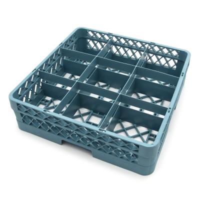 Maxima Rozšiřující skleněný stojan do myčky nádobí - 50 x 50cm - 9 přihrádek |  09507105